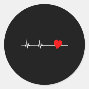 Sticker Rond Santé cardiaque Sensibilisation aux maladies cardi
