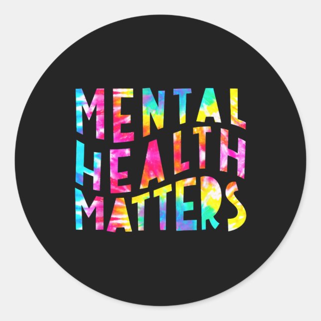 Sticker Rond Santé mentale (Devant)