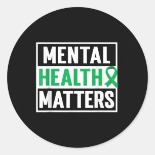 Sticker Rond Santé mentale S _ Sensibilisation à la santé menta