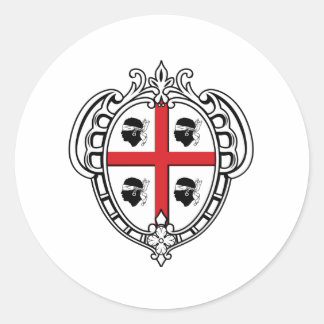 Sticker Rond Sardaigne (Italie) Armoiries