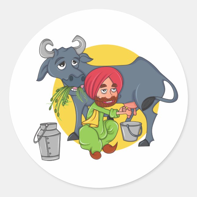 Sticker Rond Sardar Ji (Devant)