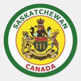 STICKER ROND SASKATCHEWAN, CANADA