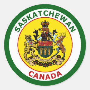 STICKER ROND SASKATCHEWAN, CANADA