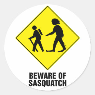 Sticker Rond Sasquatch