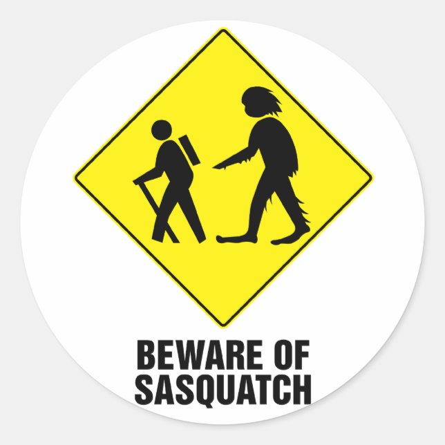 Sticker Rond Sasquatch (Devant)