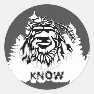 Sticker Rond Sasquatch