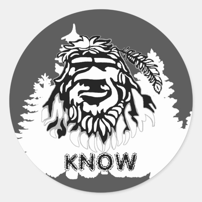 Sticker Rond Sasquatch (Devant)