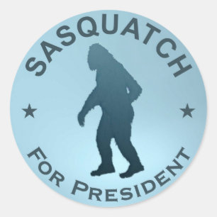Sticker Rond Sasquatch, Président