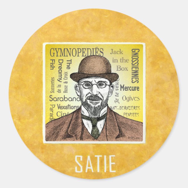 Sticker Rond Satie (Devant)