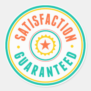 Sticker Rond Satisfaction garantie
