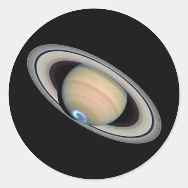 Sticker Rond SATURN DE PLANÈTE (système solaire) ~ (Devant)