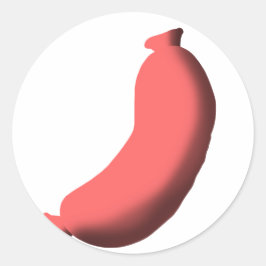 Sticker Rond Saucisse
