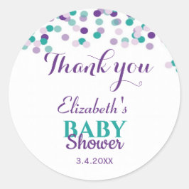 Sticker Rond Saupoudrer bébé | BABY SHOWER
