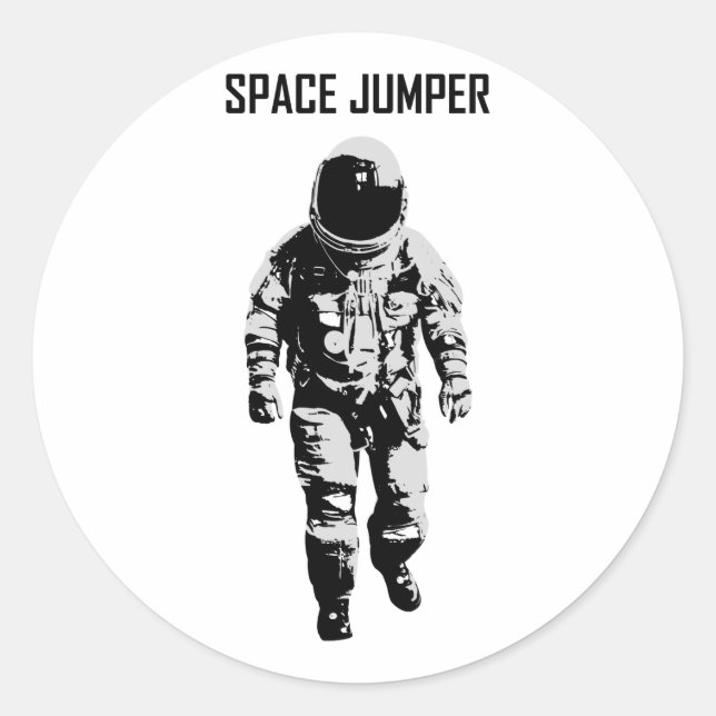 Sticker Rond Saut d'espace (Devant)