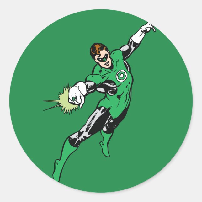 Sticker Rond Saute-lanterne verte (Devant)