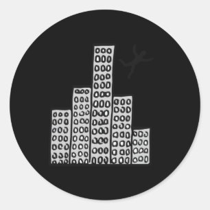 Sticker Rond Sauter avec joie