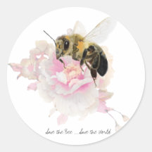 Sauvez l'abeille ! Sauvez le monde ! Jolie abeille