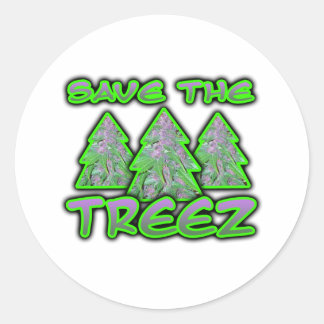 Sticker Rond Sauvez le Treez
