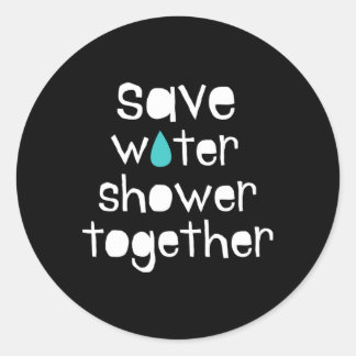 Sticker Rond Sauvez L'Eau Sauvez La Terre Notre Planète Aimez M