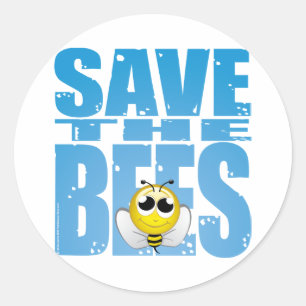 Sticker Rond Sauvez les abeilles