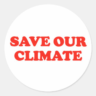 Sticker Rond Sauvez notre climat