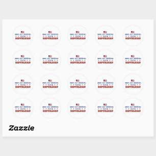 Sticker Rond Save Children - Vote Républicain