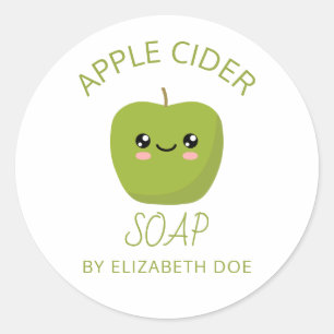 Sticker Rond Savon au cidre d'Apple