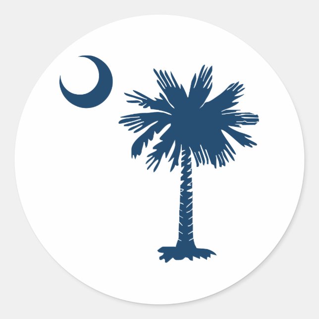 Sticker Rond SC Palmetto & Croissant (Devant)