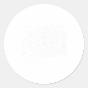 Sticker Rond Scanner Web - Black Widow Halloween