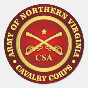 Sticker Rond SCC - Armée de terre du corps de cavalerie de Virg