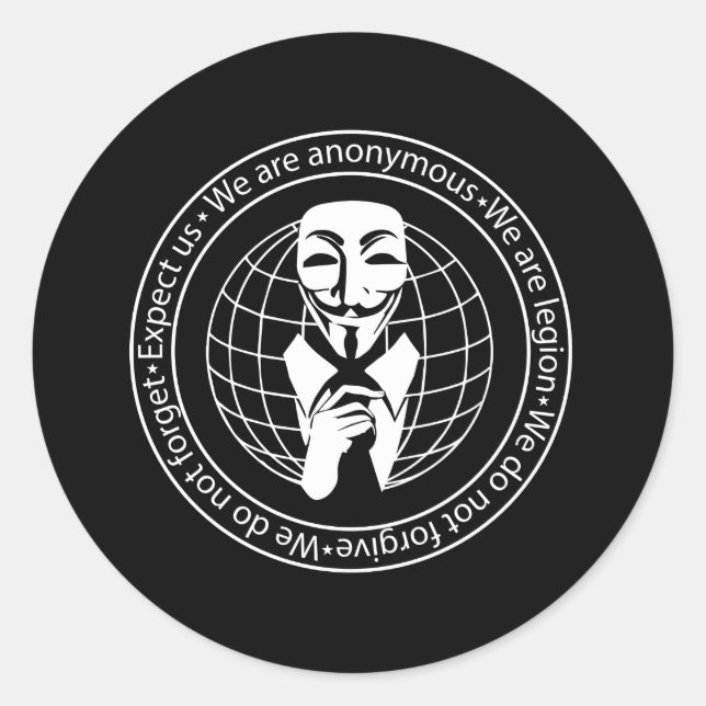 Sticker Rond Sceau anonyme (Devant)