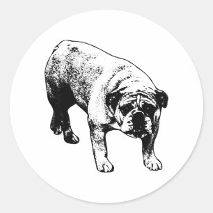 Sticker Rond Sceau Bulldog du Pôle Nord