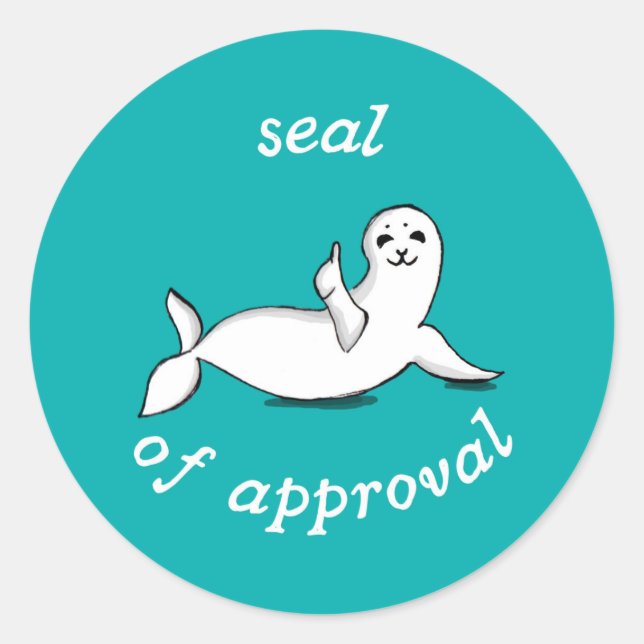 Sticker Rond sceau d'agrément (Devant)