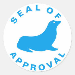 Sticker Rond Sceau d'approbation