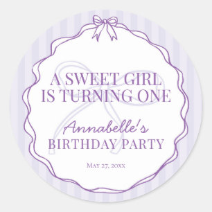Sticker Rond Sceau de cire pour invitation d'anniversaire paste