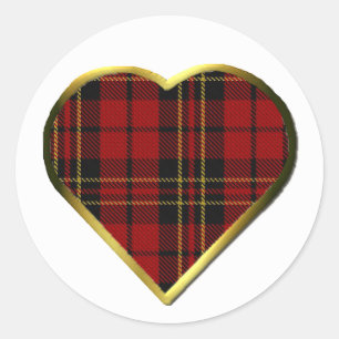Sticker Rond Sceau de l'enveloppe cardiaque Clan Brodie