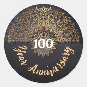 Sticker Rond Sceau d'enveloppe 100 ans
