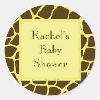 Sticker Rond Sceau d'enveloppe baby shower