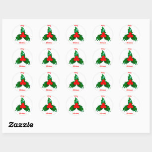 Sticker Rond Sceau d'enveloppe blanc creux