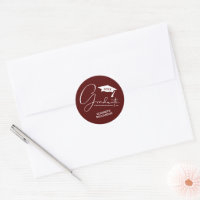 Sceau d'enveloppe bordeaux foncé pour fête de remi