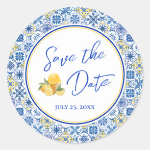 Sticker Rond Sceau d'enveloppe de sauvegarde de mariage méditer