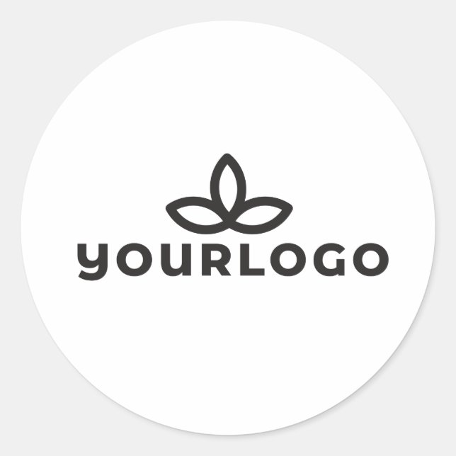 Sticker Rond Sceau d'enveloppe de votre logo (Devant)