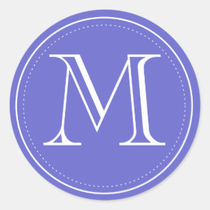 Sticker Rond Sceau d'enveloppe du monogramme royal par imprimés