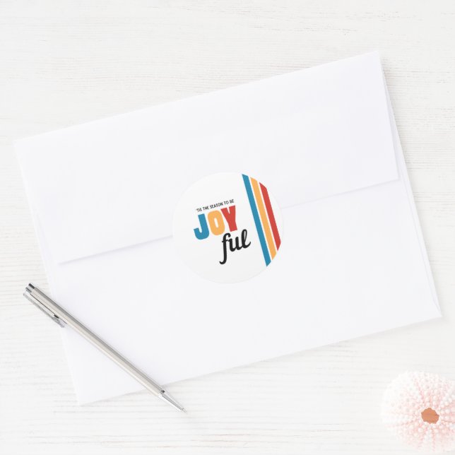 Sticker Rond Sceau d'enveloppe joyeux (Enveloppe)