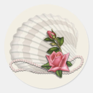 Sticker Rond Sceau d'enveloppe mariage