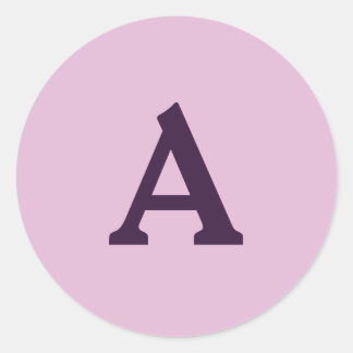 Sticker Rond Sceau d'enveloppe monographique personnalisée