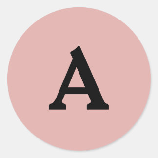Sticker Rond Sceau d'enveloppe monographique personnalisée