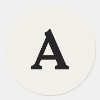 Sticker Rond Sceau d'enveloppe monographique personnalisée