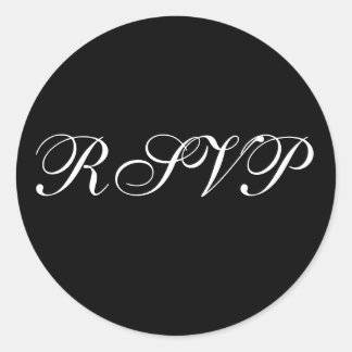 Sticker Rond Sceau officiel d'invitation RSVP