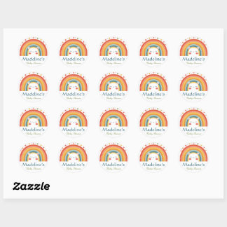Sticker Rond Sceaux de personnalisation pour invitation de Baby